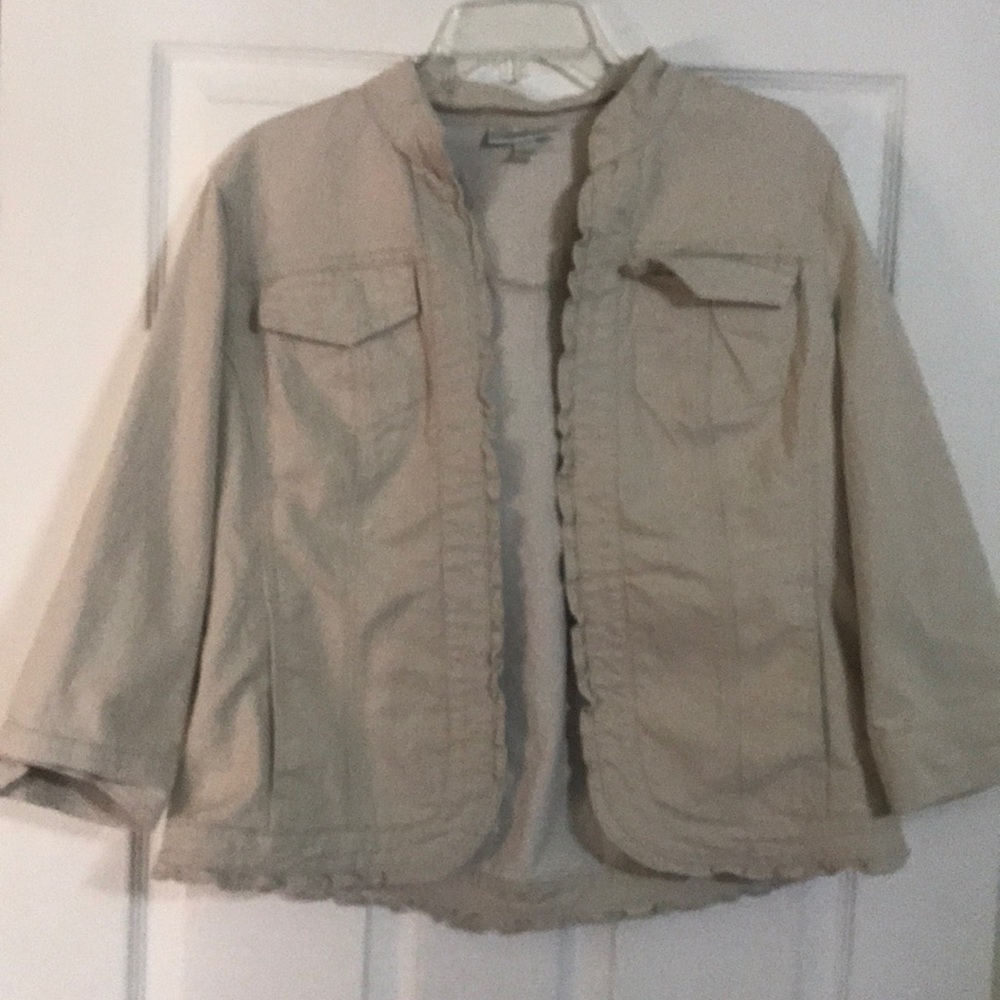 Dress barn khaki blazer size L